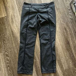 Lululemon Belt It Out Leggings Women Space Gray‎ Athleisure Rare High Rise 8
